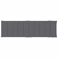 vidaXL Espreguiçadeira de jardim com almofadão madeira acácia maciça