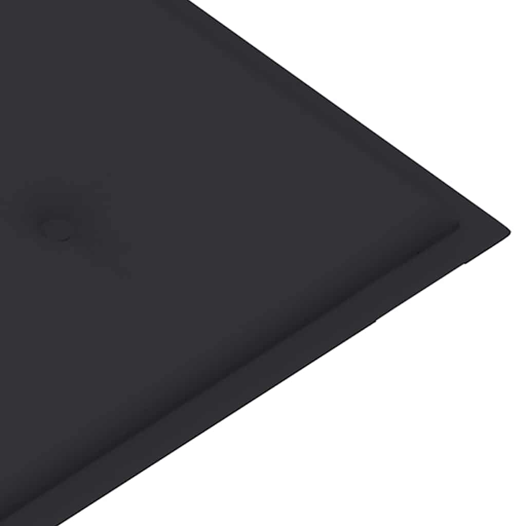 vidaXL Banco Batávia c/ almofadão antracite 120 cm teca maciça