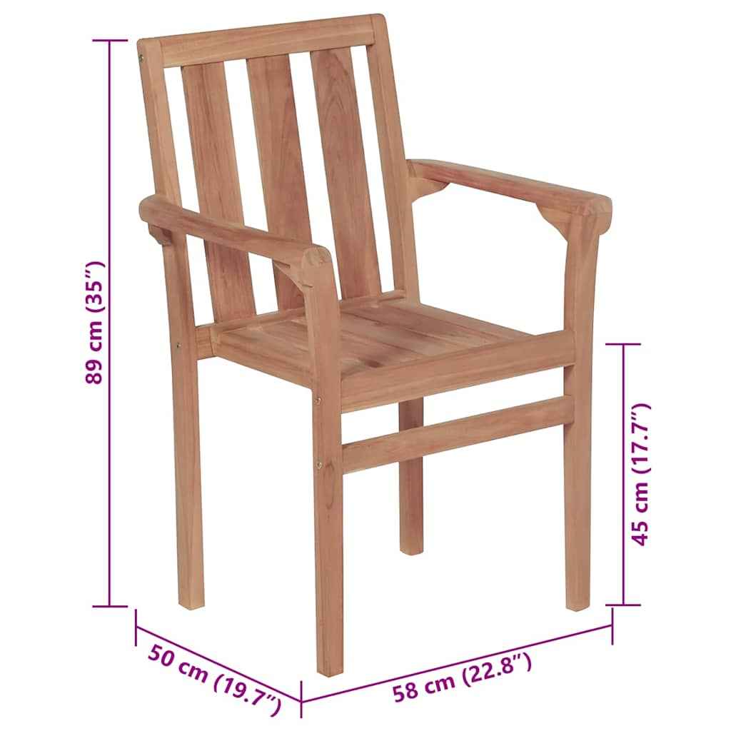 vidaXL Cadeiras de jardim c/ almofadões antracite 2 pcs teca maciça