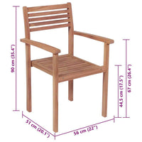 vidaXL Cadeiras de jardim c/ almofadões antracite 2 pcs teca maciça