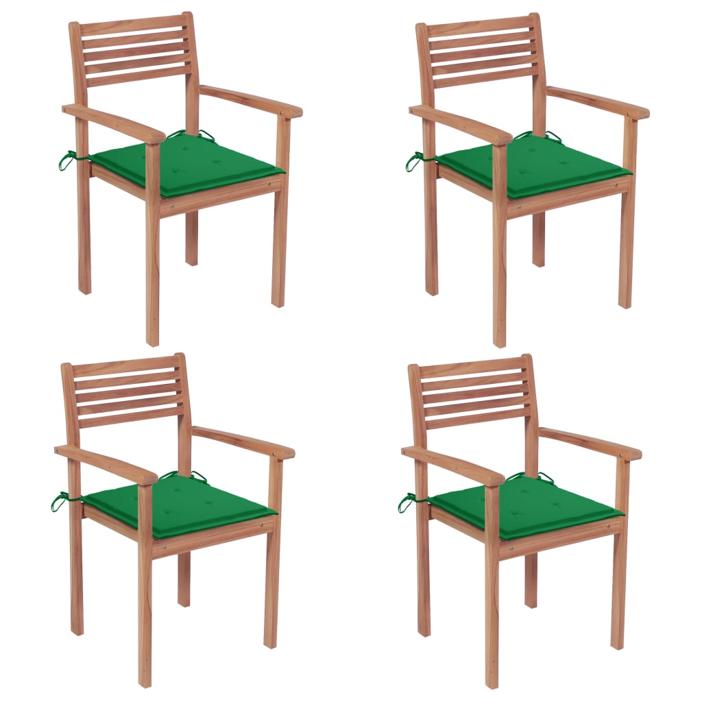 vidaXL Cadeiras de jardim c/ almofadões antracite 2 pcs teca maciça