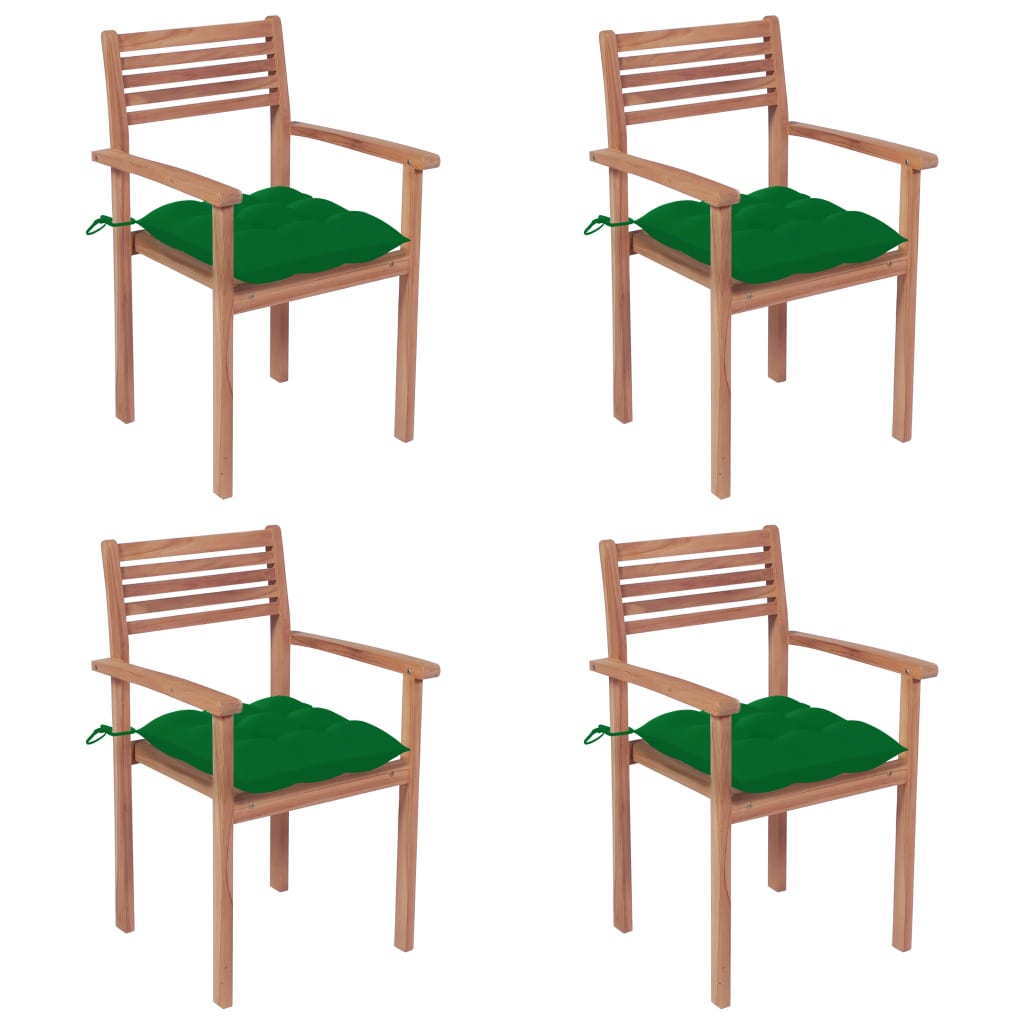 vidaXL Cadeiras de jardim c/ almofadões antracite 2 pcs teca maciça