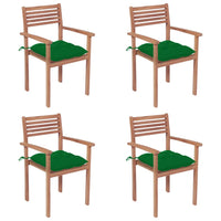 vidaXL Cadeiras de jardim c/ almofadões antracite 2 pcs teca maciça