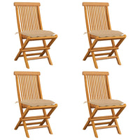 vidaXL Cadeiras de jardim c/ almofadões antracite 2 pcs teca maciça