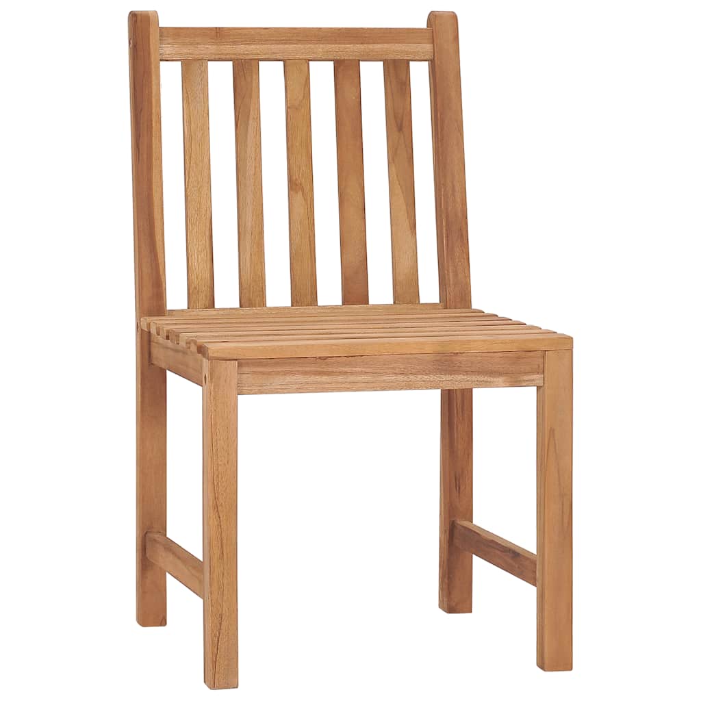 vidaXL Cadeiras de jardim c/ almofadões 2 pcs teca maciça
