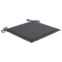 vidaXL Cadeiras de jardim c/ almofadões 2 pcs teca maciça
