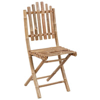 vidaXL Cadeiras de jardim dobráveis c/ almofadões 2 pcs bambu
