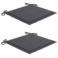 vidaXL Cadeiras de jardim dobráveis c/ almofadões 2 pcs bambu