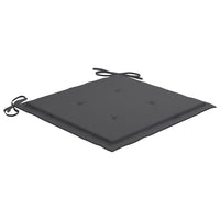 vidaXL Cadeiras de jardim dobráveis c/ almofadões 2 pcs bambu