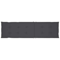 vidaXL Espreguiçadeira de ext. c/ apoio pés e almofadão acácia maciça