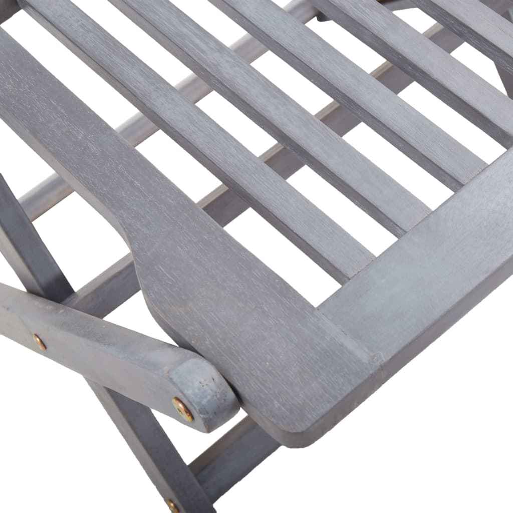 vidaXL Cadeiras exterior dobráveis c/ almofadões 2 pcs acácia maciça