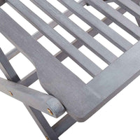 vidaXL Cadeiras exterior dobráveis c/ almofadões 2 pcs acácia maciça