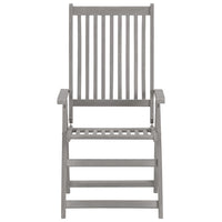vidaXL Cadeiras jardim reclináveis c/ almofadões 2 pcs acácia maciça