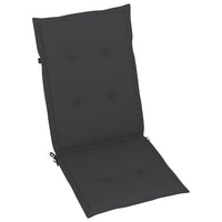 vidaXL Cadeiras jardim reclináveis c/ almofadões 2 pcs acácia maciça