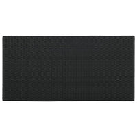 vidaXL 5 pcs conjunto de bar p/ jardim c/ almofadões vime PE preto