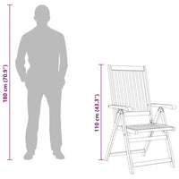 vidaXL Cadeiras de jardim dobráveis 4 pcs madeira de acácia maciça
