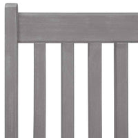 vidaXL Cadeiras jardim reclináveis 4 pcs madeira acácia maciça cinza