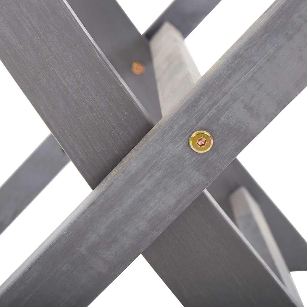 vidaXL Cadeiras de exterior dobráveis 6 pcs madeira de acácia maciça