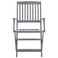 vidaXL Cadeiras de exterior dobráveis 6 pcs madeira de acácia maciça