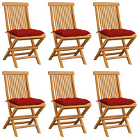 vidaXL Cadeiras de jardim c/ almofadões antracite 2 pcs teca maciça