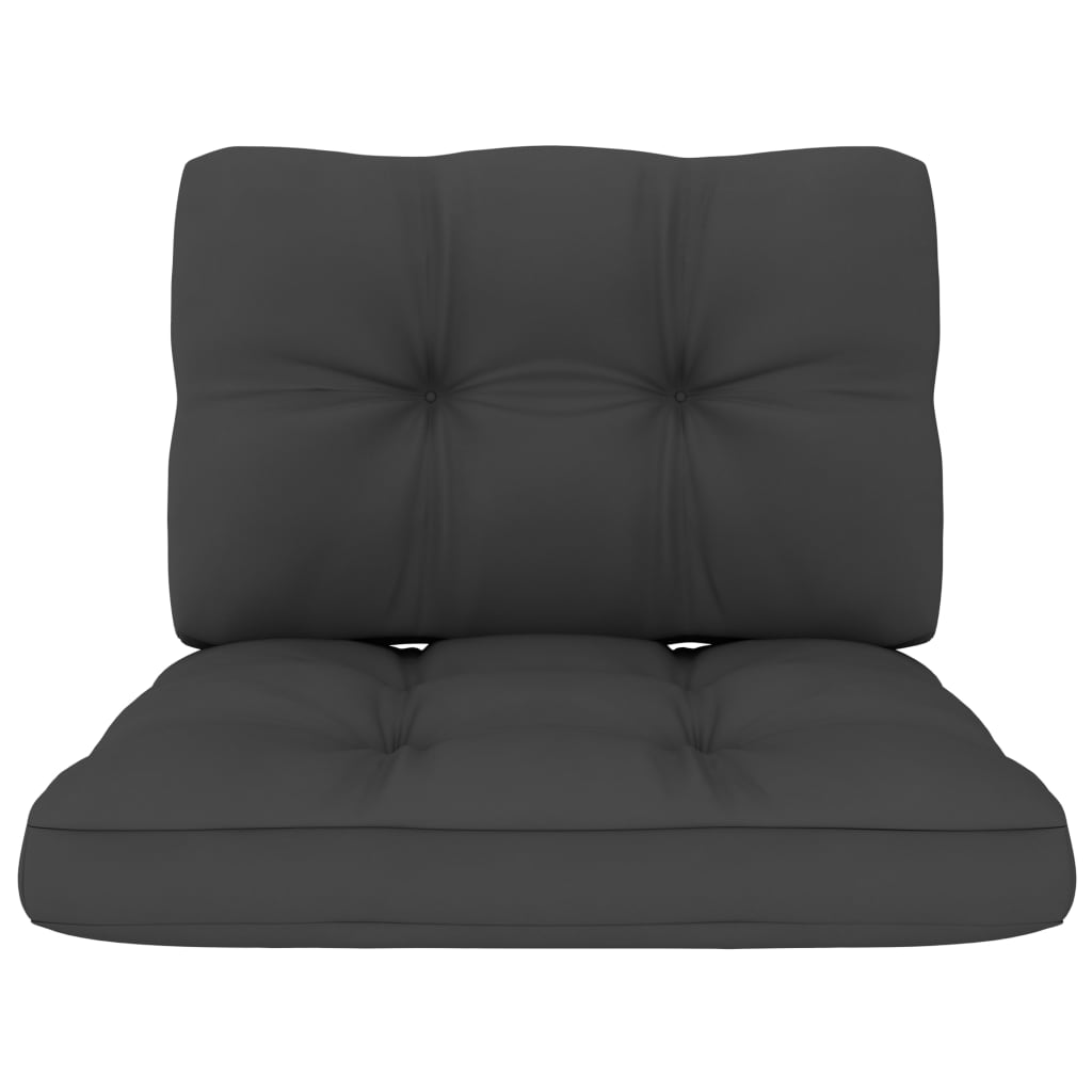 vidaXL 3 pcs conjunto lounge de jardim com almofadões pinho impregnado