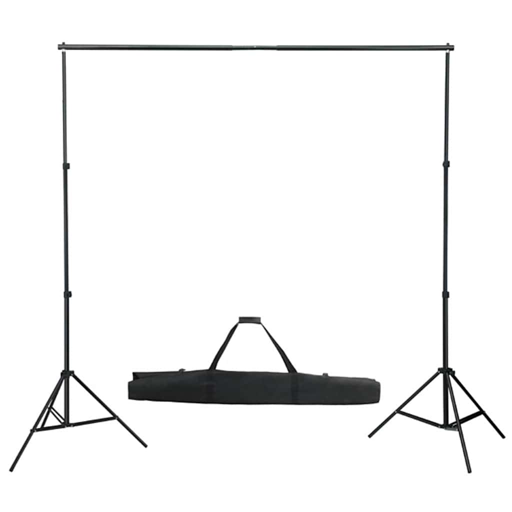vidaXL Kit estúdio fotográfico com softbox iluminação/fundo/refletor