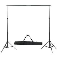 vidaXL Kit estúdio fotográfico com softbox iluminação/fundo/refletor