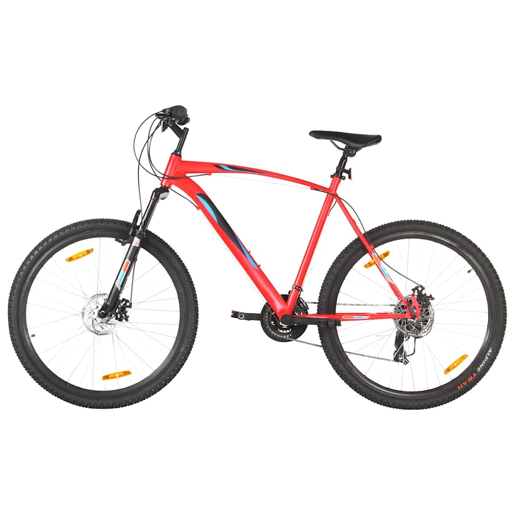 vidaXL Bicicleta de montanha 21 velocidades roda 29" 53 cm vermelho