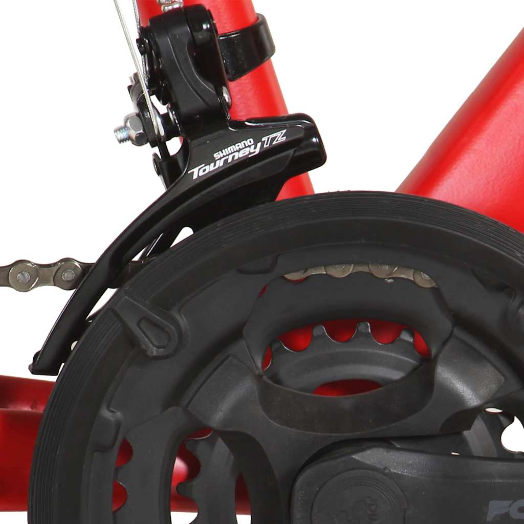 vidaXL Bicicleta de montanha 21 velocidades roda 29" 53 cm vermelho