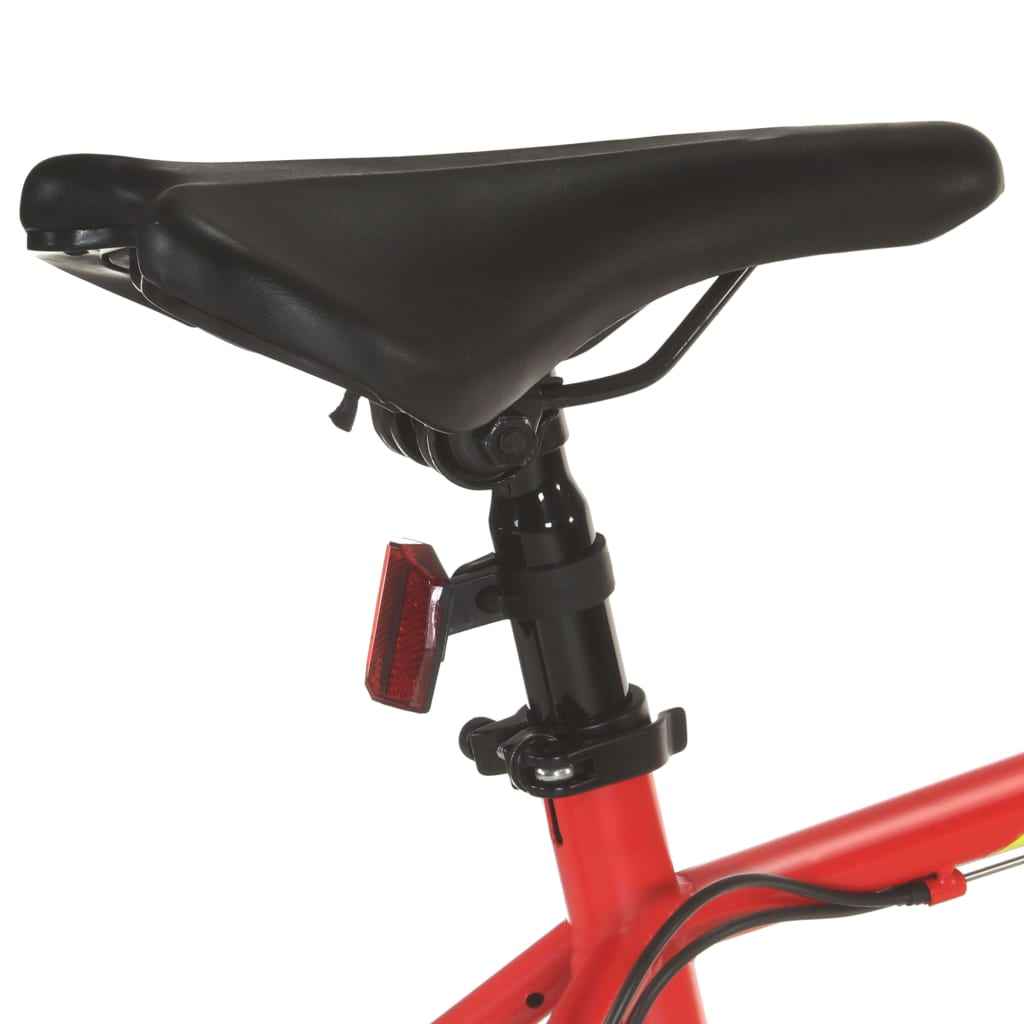 vidaXL Bicicleta de montanha 21 velocidades roda 27,5" 38 cm vermelho