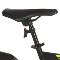 vidaXL Bicicleta de montanha 21 velocidades roda 26" 49 cm preto