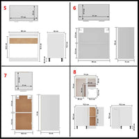 vidaXL 11 pcs armário de cozinha conjunto deriv. madeira Lyon madeira velha
