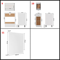 vidaXL 11 pcs armário de cozinha conjunto deriv. madeira Lyon madeira velha