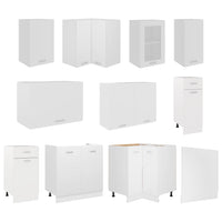 vidaXL 11 pcs armário de cozinha conjunto deriv. madeira Lyon madeira velha