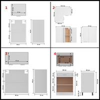 vidaXL 11 pcs armário de cozinha conjunto deriv. madeira Lyon madeira velha
