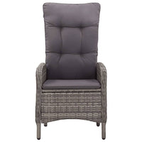 vidaXL 5 pcs conjunto de jantar para jardim cinzento