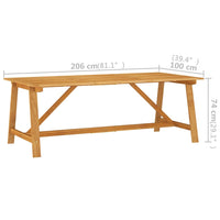 vidaXL 7 pcs conjunto de jantar de jardim cinzento