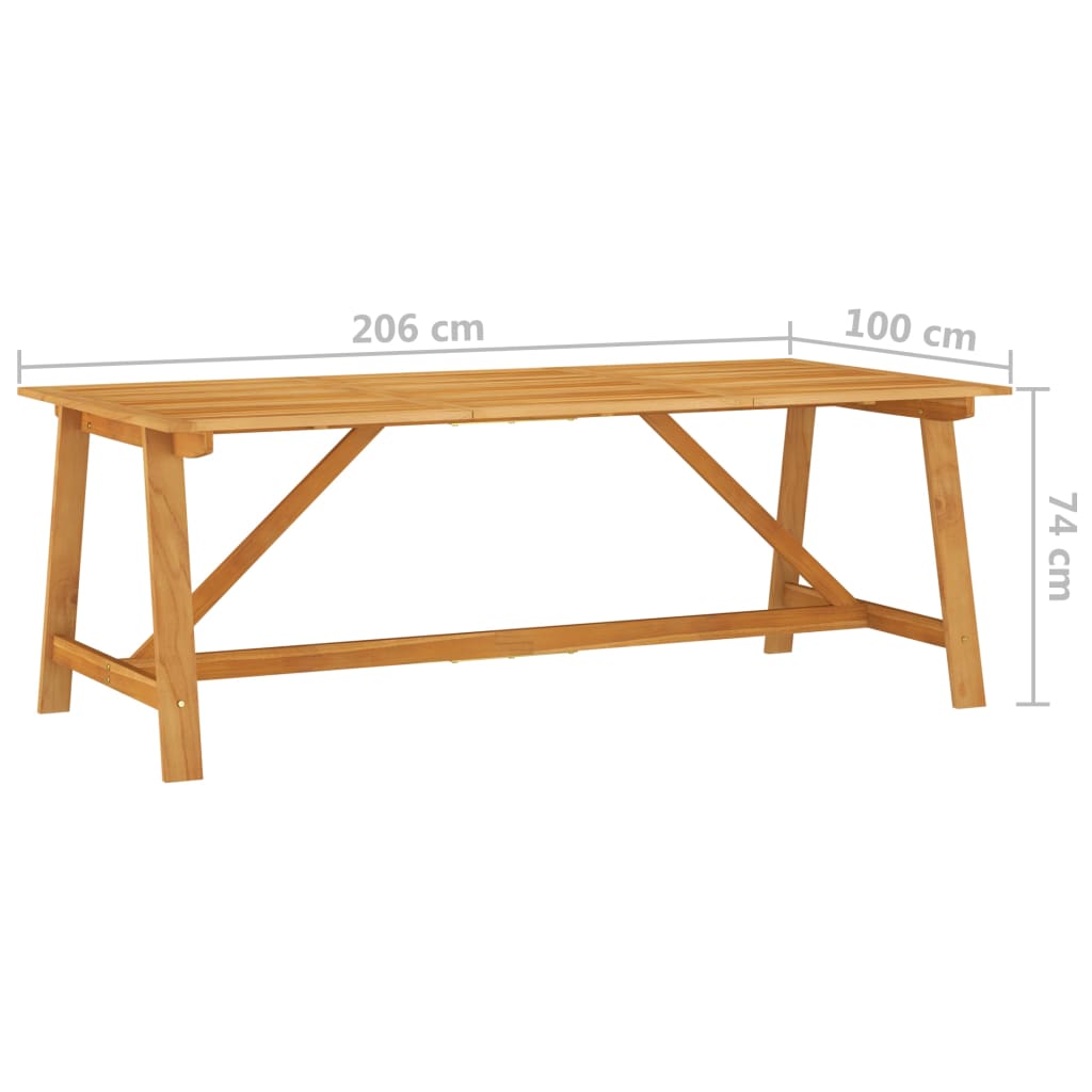 vidaXL 7 pcs conjunto de jantar para jardim preto