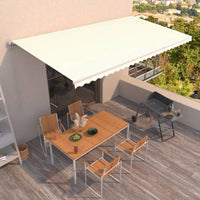 vidaXL Toldo retrátil manual 300x250 cm laranja e castanho