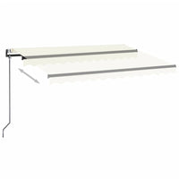 vidaXL Toldo retrátil automático 350x250 cm creme