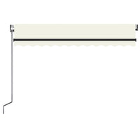 vidaXL Toldo retrátil automático 350x250 cm creme