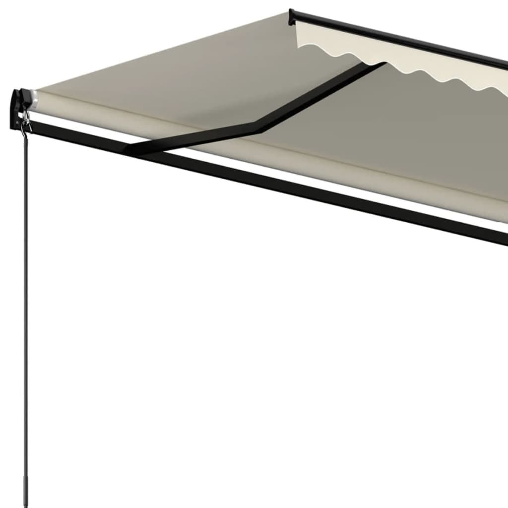 vidaXL Toldo retrátil automático 350x250 cm creme