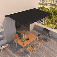 vidaXL Toldo retrátil automático 350x250 cm creme