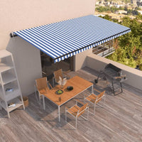 vidaXL Toldo retrátil automático 350x250 cm creme