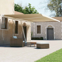 vidaXL Toldo automático independente 300x250 cm azul e branco