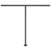 vidaXL Toldo retrátil manual independente 300x250 cm azul e branco