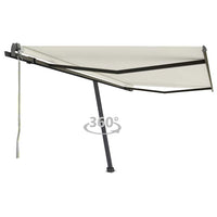 vidaXL Toldo automático independente 300x250 cm azul e branco