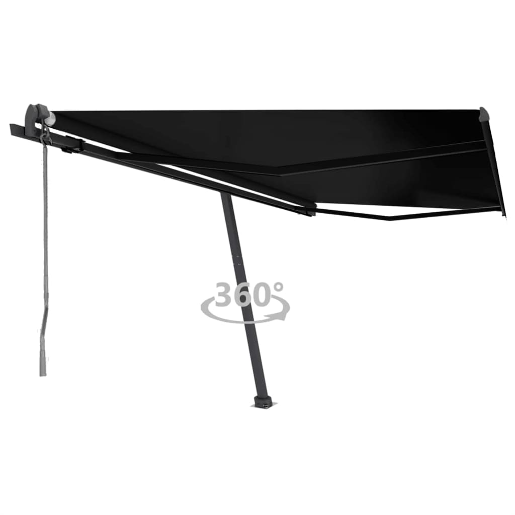 vidaXL Toldo automático independente 300x250 cm azul e branco