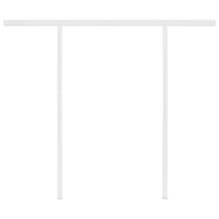 vidaXL Toldo retrátil manual com postes 3x2,5 m azul e branco