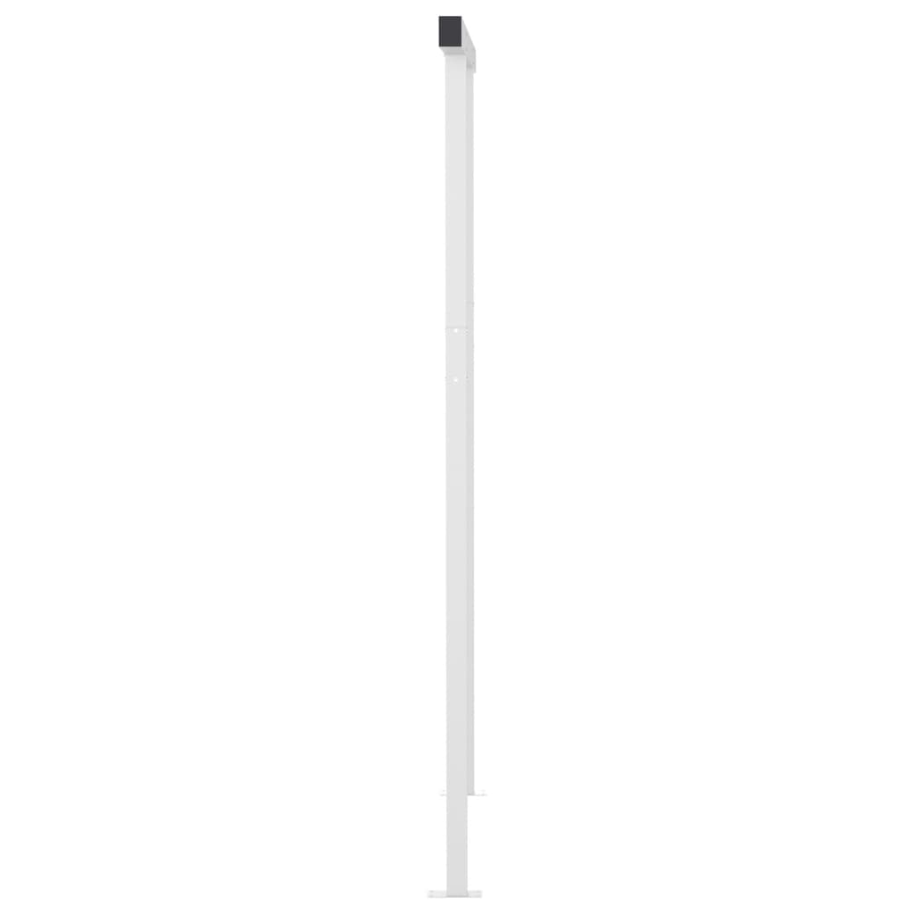 vidaXL Toldo automático c/ LED e sensor de vento 6x3 m azul e branco